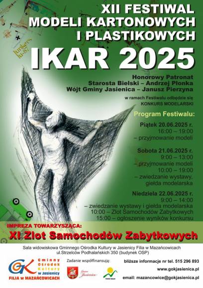 XII Festiwal Modeli Kartonowych i Plastikowych "Ikar 2024"